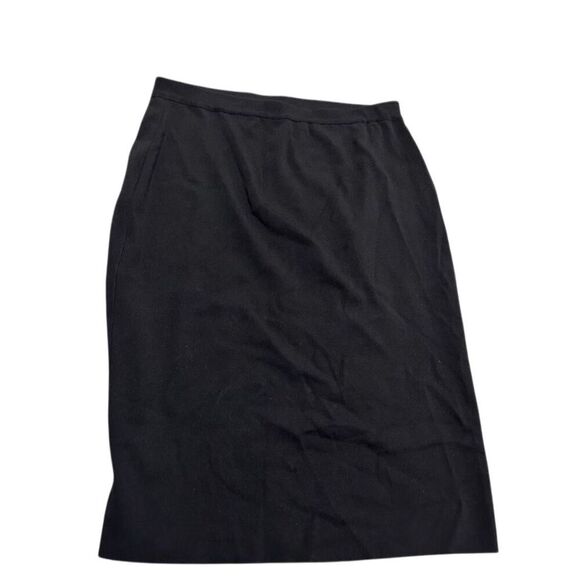 Women's Black Midi Pencil Skirt Size S Casual Timeless‎ Design - Picture 1 of 4